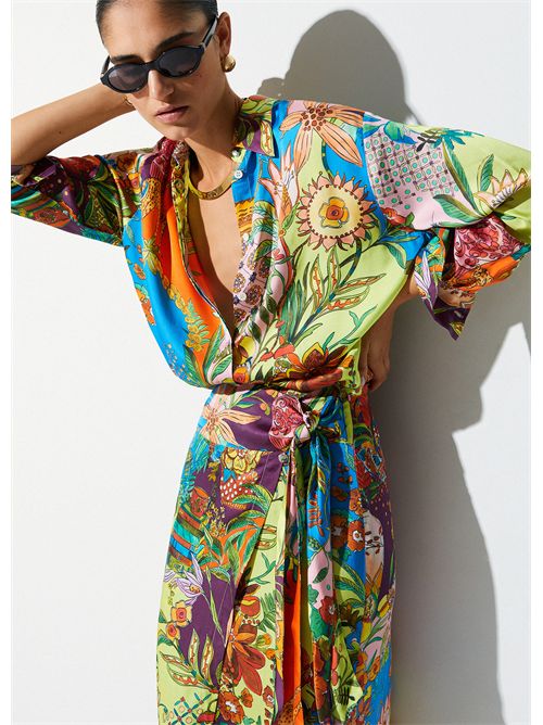 Camicia in raso stampato LIU JO | WA6485T471A/P9363